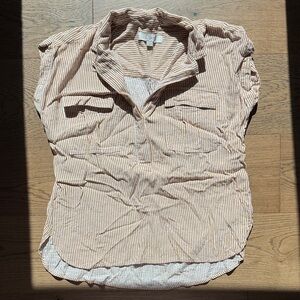 Anne Taylor Loft Tan Women's Top